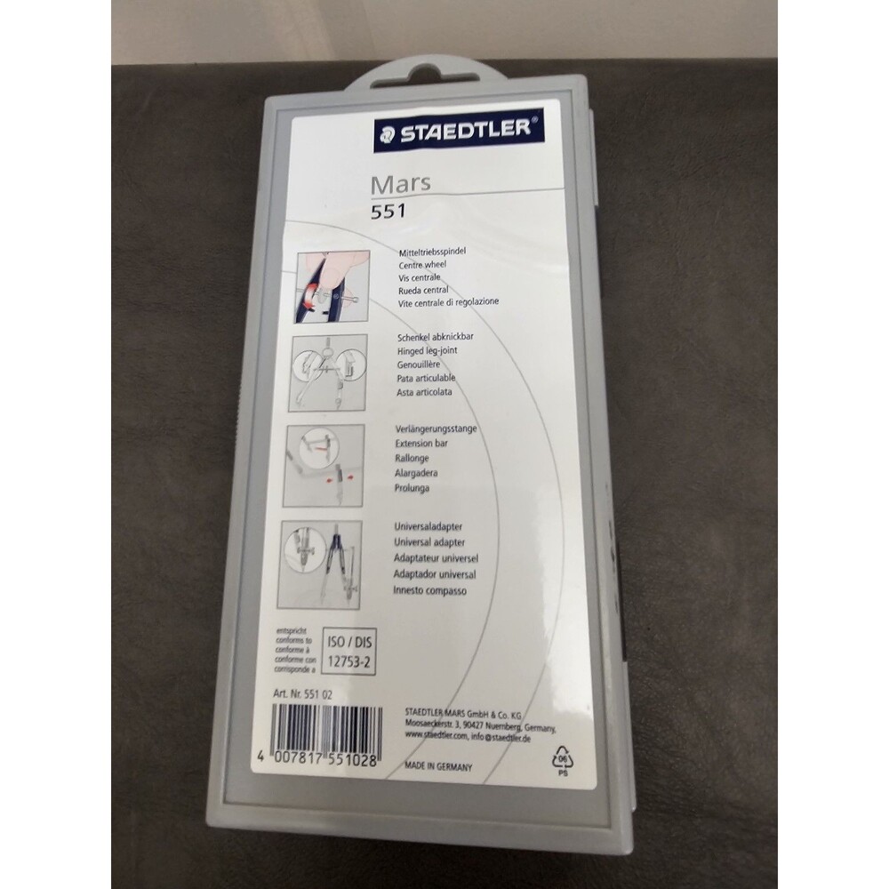 STAEDTLER Precision Drafting Compass Geometry Math Set with Case - Picture 6 of 6